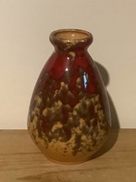 Retro burgundy marble vase