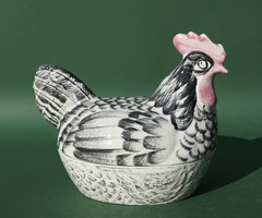 Old English ceramic price kensington england egg holder or offering hen hen figure