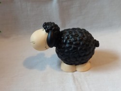 Ceramic nodding black sheep