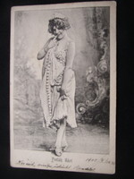 FEDÁK SÁRI ZSAZSA PRIMADONNA SZINÉSZNŐ SZÍMŰVÉSZ FOTÓLAP cca. 1904