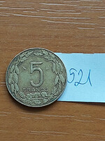 Central African States 5 francs francs 1979 (c+d) dolphin, aluminum bronze #521