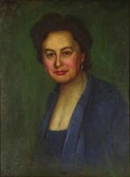 1L081 XX. századi magyar festő : Női portré