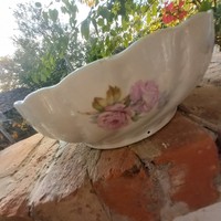 Floral thick-walled bowl - probably Czech