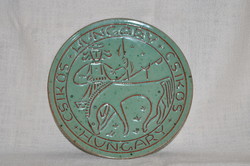 Hungary colt ceramic wall plate ( dbz 00129 )