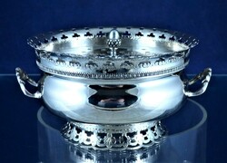 Wonderful, antique, silver offering, flower stand, Italian, ca. 1930!
