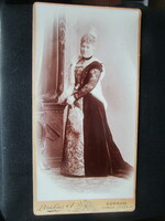 Circa 1895 noble noble lady lady sopron 21 cm original marked contemporary photo photograph