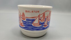 Zsolnay very nice souvenir mug from Balaton
