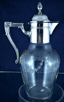 Very nice, antique silver decanter, ca 1880!!!