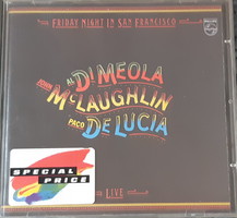 FRIDAY NIGHT IN SAN FRANCISCO  MEOLA , McLAUGHLIN, DE LUCIA  JAZZ CD