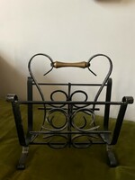 Hand-forged antique newspaper stand