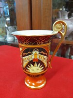Német,Germany Kronach Versace Kézi Festésű Porcelán Csésze,Pohár.