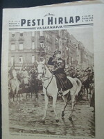 1930 PESTI HIRLAP HORTHY MIKLÓS ÉLETRAJZ SZÁRMAZÁS CSALÁD GYEREK + KARRIER FERENC JÓZSEF SZÁRNYSEGÉD