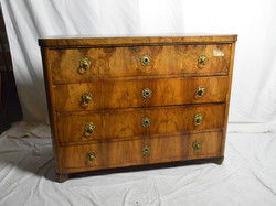 Antique Bieder chest of drawers with 4 drawers (polished)