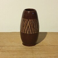 Kerámia kis hordó alakú váza