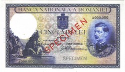 Románia 5000 lei 1931 MINTA REPLIKA UNC