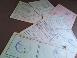 6 db II. világháborús tábori postai levelezőlapok 1944-ből, egyben