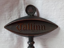 Tallinn fém kulcs, retro fali dísz