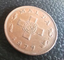 Malta. 1 Cent. 1977