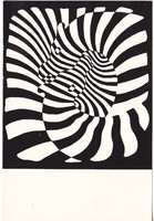 Postcard / painting by victor vasarely