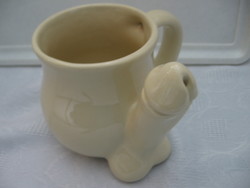 Erotic mug in the shape of a penis, pouring also for hen parties