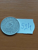 Belize 5 cents 2009 alu. II. Elizabeth #524