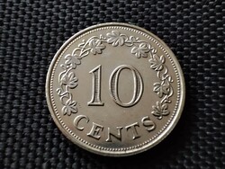 Málta 10 cent, 1972