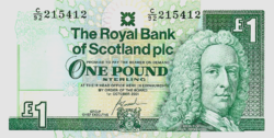 Skócia 1 Font Sterling 2001 UNC