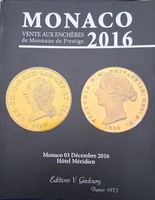 MONACO 2016. aukció presztízs érmék katalógusa