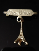 Old, eiffel tower, transtours badge, badge