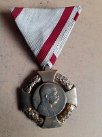 József Ferenc jubilee cross 1848-1908 (original ribbon) award. There is mail!
