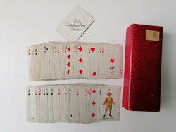 Régi, két paklis, védjegyes Piatnik francia kártya