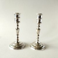Discounted! 2 silver-plated candle holders