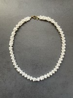 Old, rare white porcelain necklace