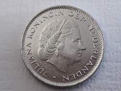 Netherlands 2 and a half gulden 1969 coin - Dutch 2 1/2 gulden juliana koningin foreign coin