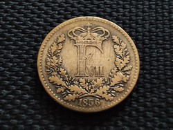 Dánia 1 skilling rigsmont, 1856 RITKA!!! Rigsdaler rigsmønt (1854 - 1873) VII. Frigyes
