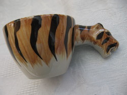Tiger shape mocha cup strong master stoneware