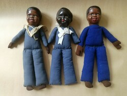Antik afro-amerikai babák, cca1930, Nagyon ritka!