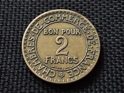 100 ÉVES !! Franciaország 2 frank, 1922 / 2 FRANCS / BON POUR / CHAMBRES DE COMMERCE DE FRANCE