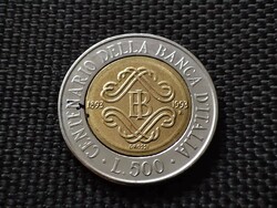 Olaszország 500 Líra, 1993 100 éves az Olasz Bank RITKA!!