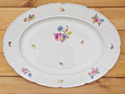 Large marked floral bowl tray 43 cm.