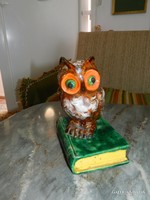 St. Peter Graz majolica book owl from 1930