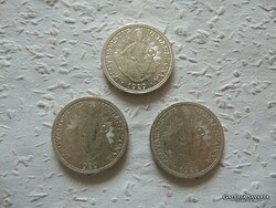 Madonnás ezüst 2 pengő 1929 3 darab LOT !