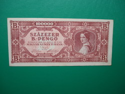 100000 Bil-pengő 1946 Extraszép!