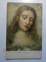 Old painting postcard - Leonardo da Vinci: Study of Christ