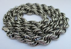 Nice large men's silver necklace