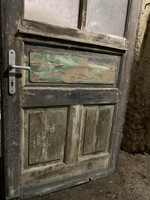Régi fa antik ajtó szárny Dekor Dísz Vintage