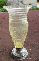 Xix. No. Polished glass vase with silver base