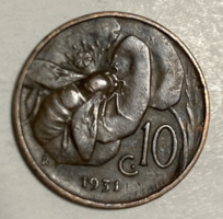 1931 Italia 10 Cent III. Vittorio Emanuelle (A16)