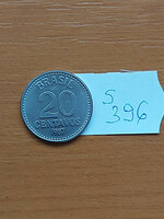 Brazil brasil 20 centavos 1987 stainless steel s396