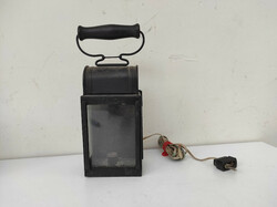 Antik vasutas bakter lámpa átszerelve elektromos elemessé 597 6021